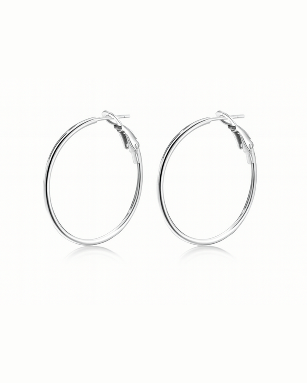 Silver Hoop Earrings