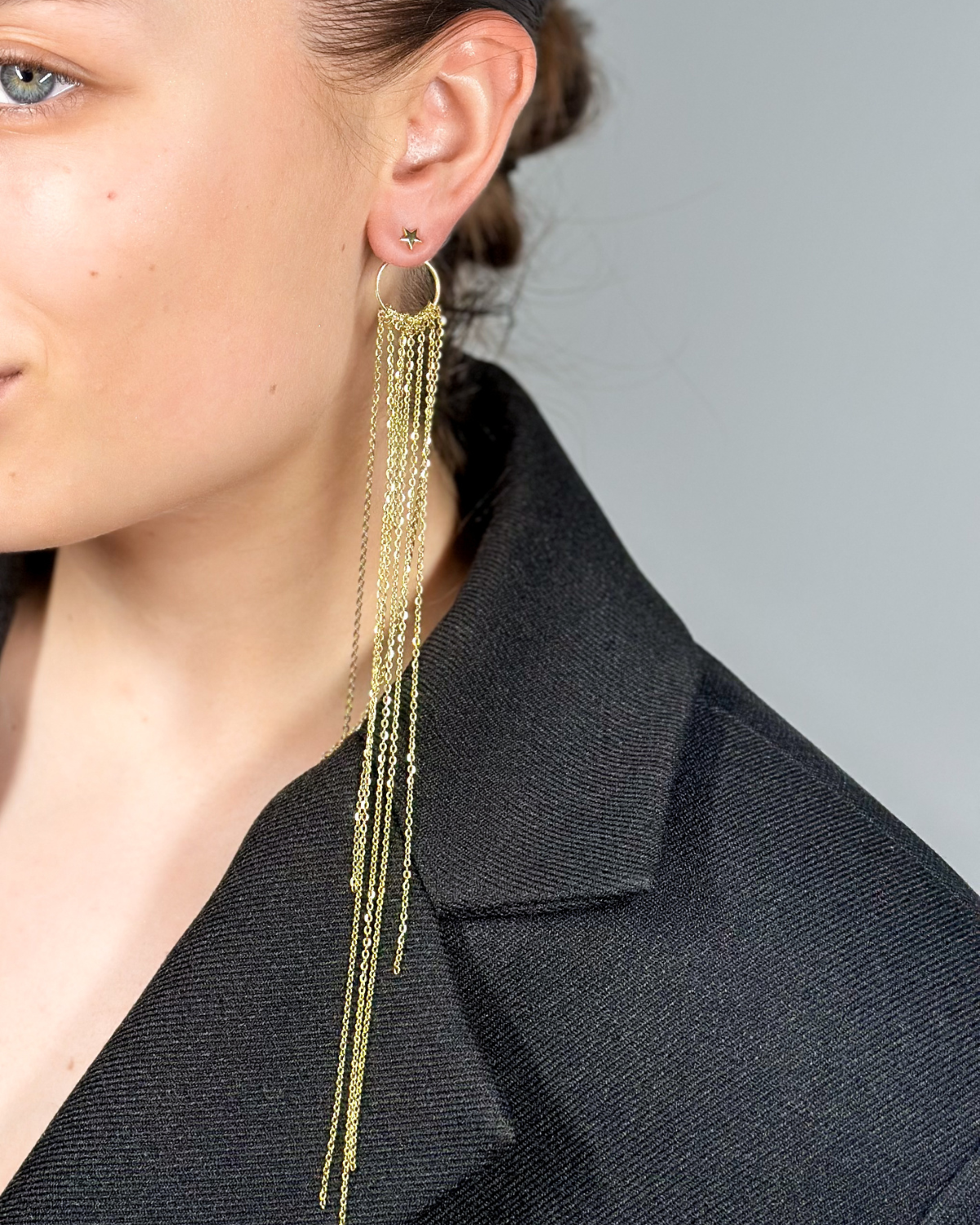 Switch & Shine — Dual-Style Gold-Plated Earrings (2-in-1)