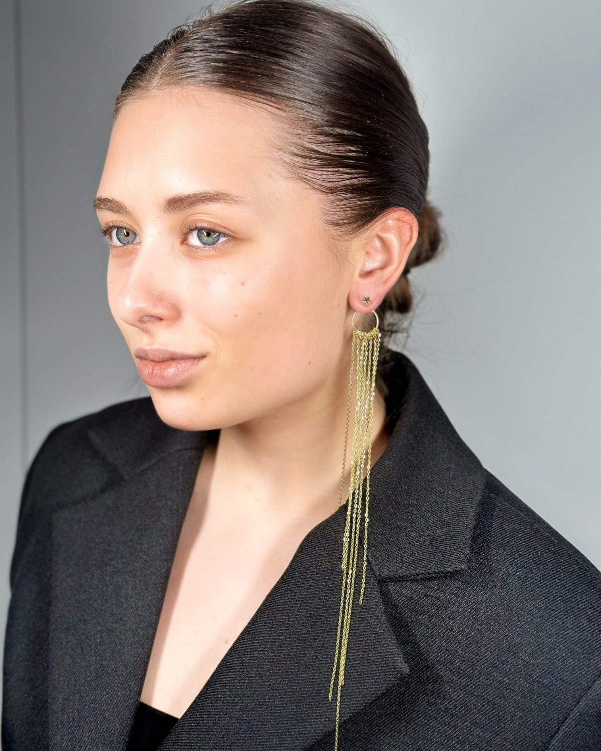Switch & Shine — Dual-Style Gold-Plated Earrings (2-in-1)