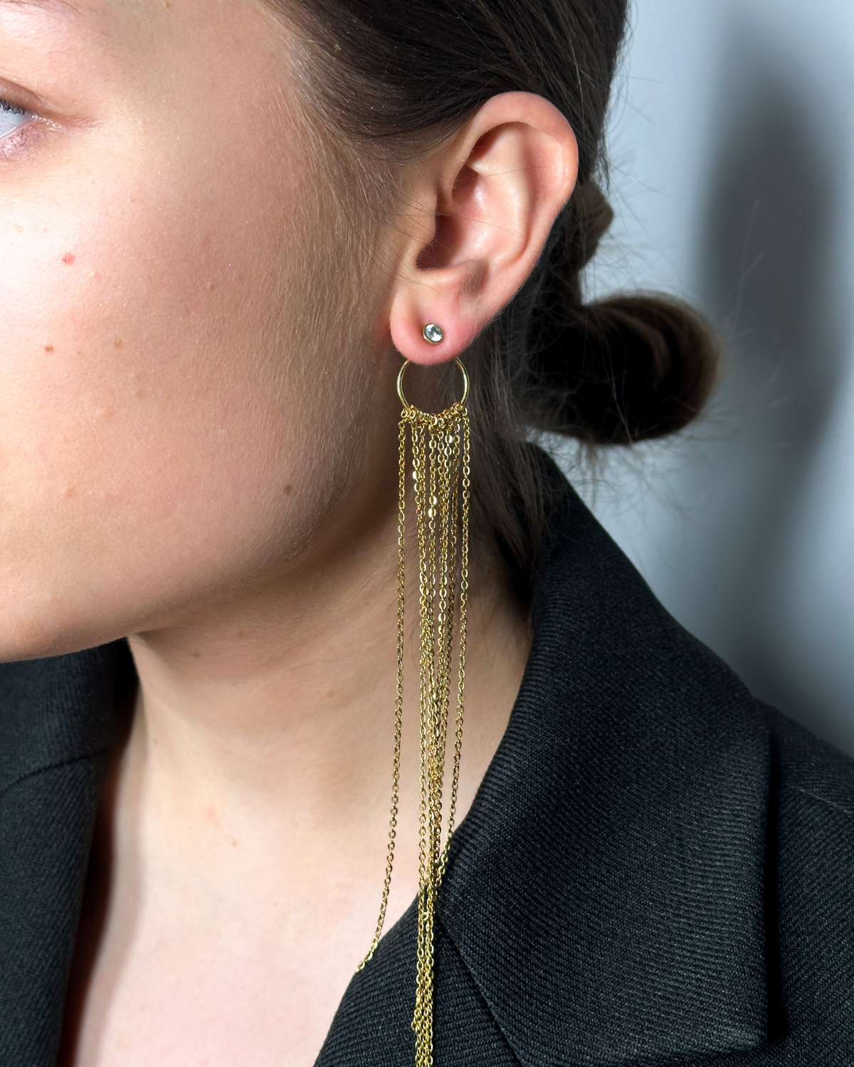 Switch & Shine — Dual-Style Gold-Plated Earrings (2-in-1)