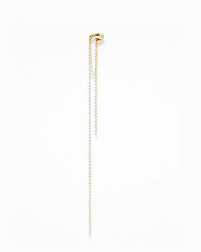 Linear Drop Ear Cuff gold