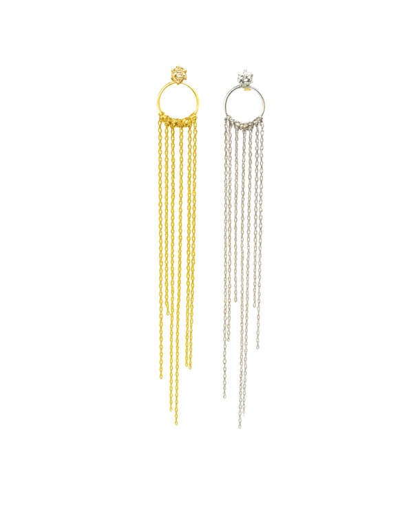 Switch & Shine — Dual-Style Gold-Plated Earrings (2-in-1)