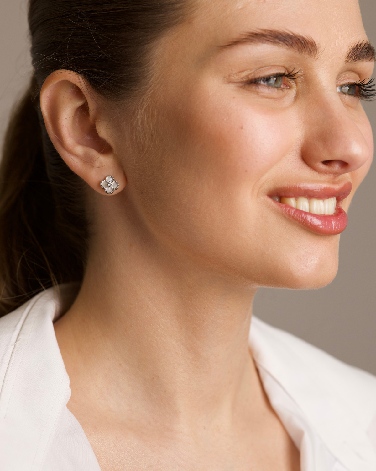 Koniczynki Kolczyki Sztyfty