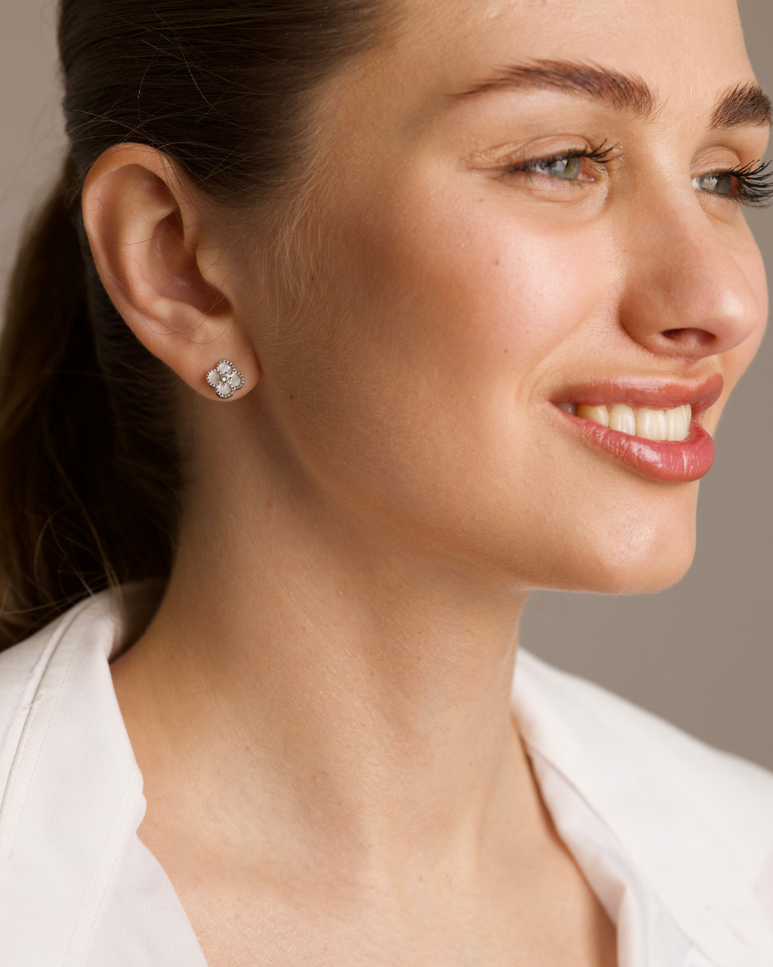 Koniczynki Kolczyki Sztyfty