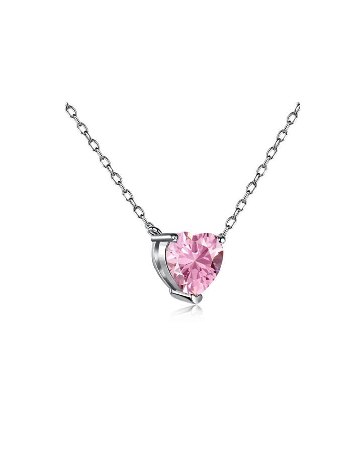 Mini Pink Heart Necklace