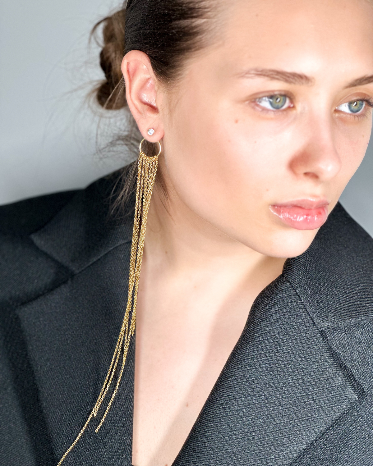 Switch & Shine — Dual-Style Gold-Plated Earrings (2-in-1)