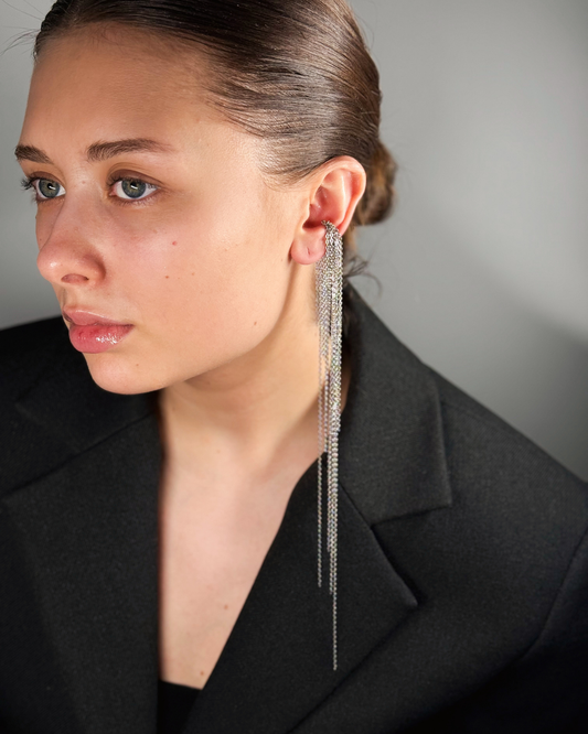 Chain Long Ear Cuff