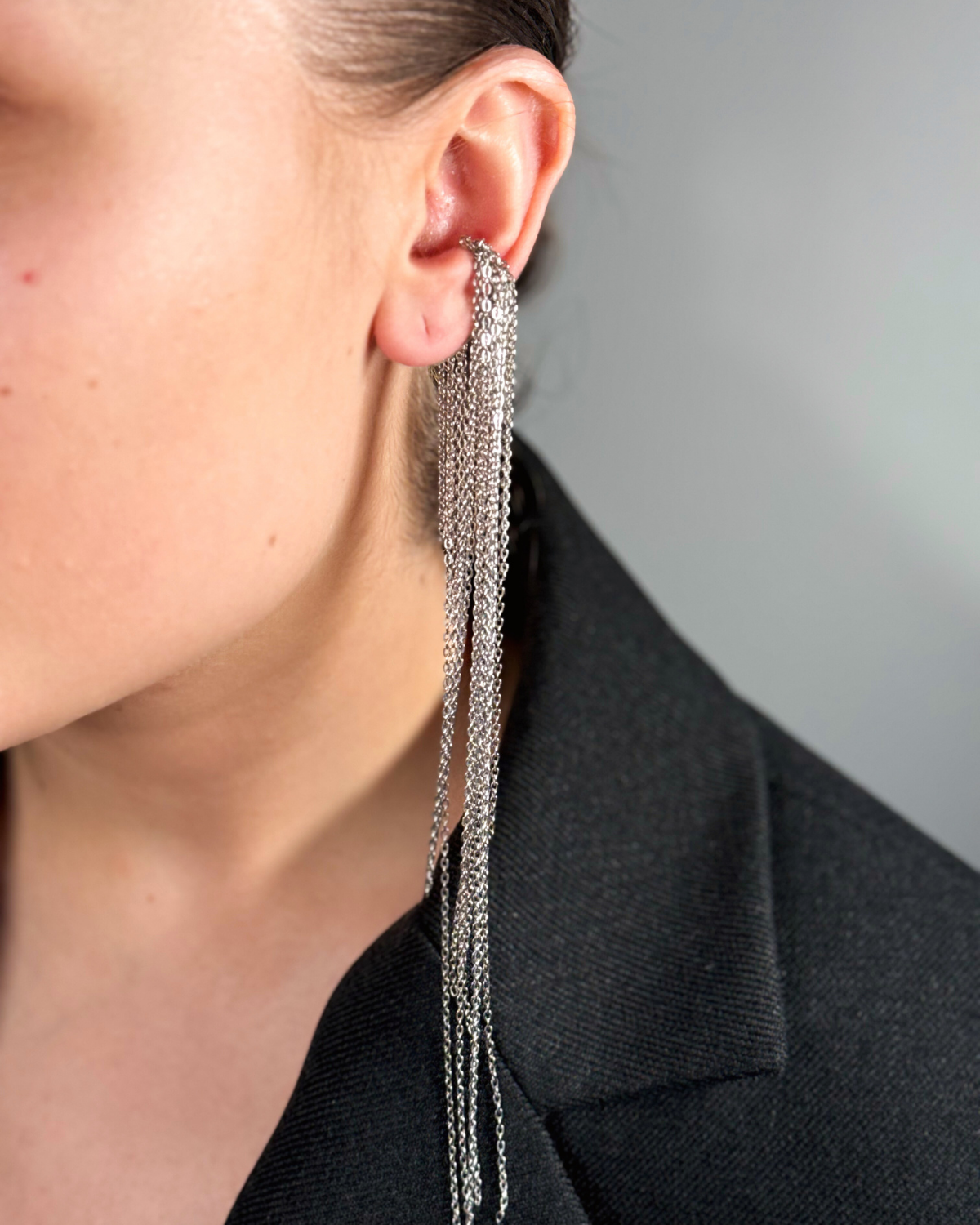 Chain Long Ear Cuff