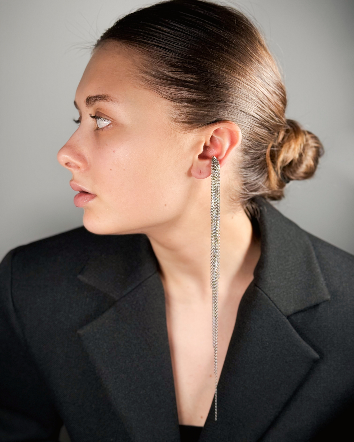 Chain Long Ear Cuff