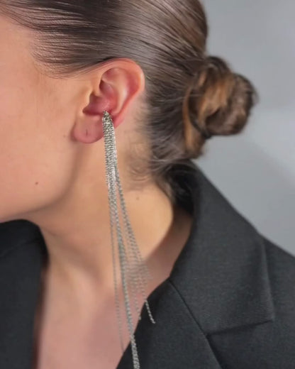 Chain Long Ear Cuff