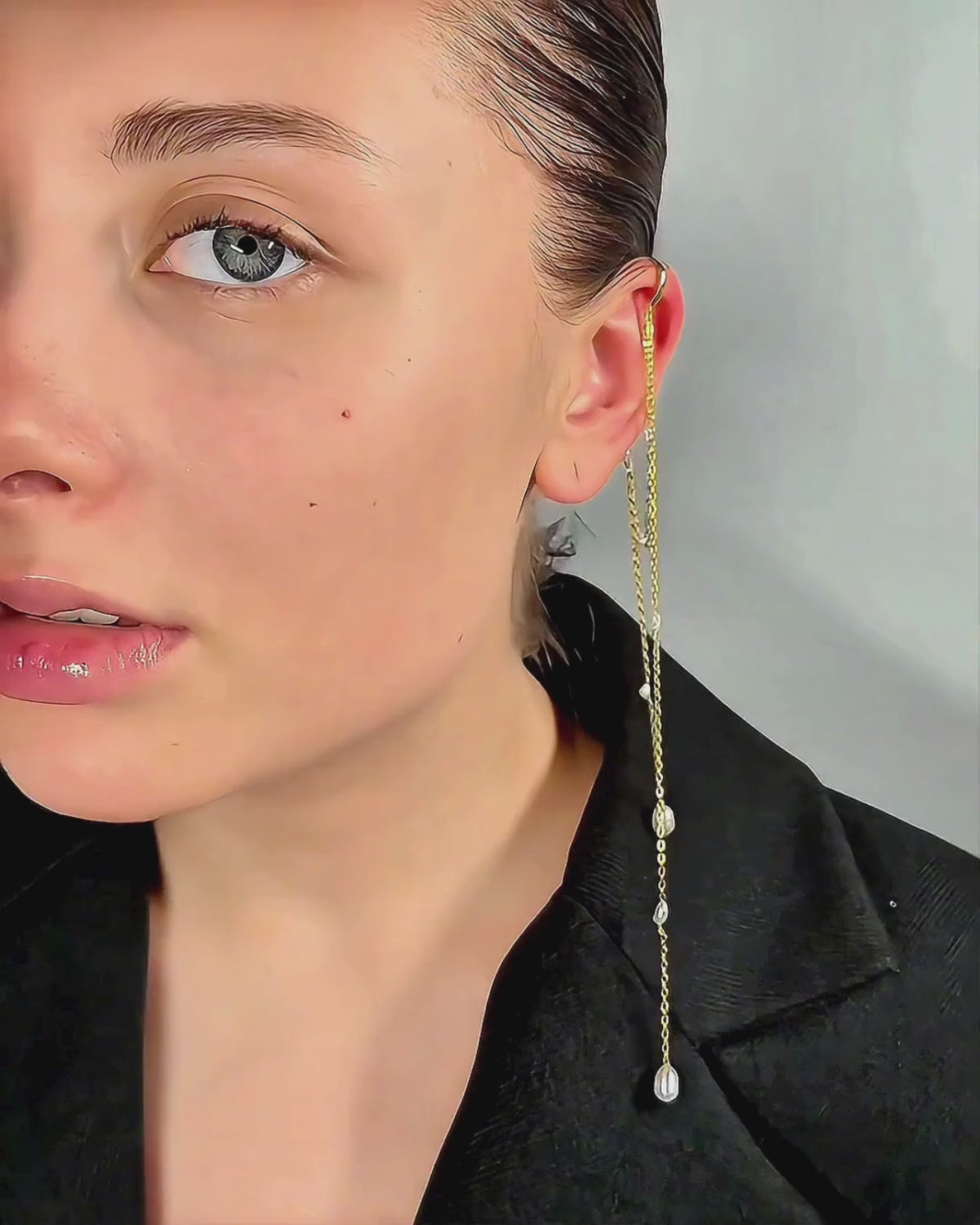 Ocean Drops Ear Cuff